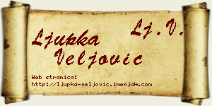 Ljupka Veljović vizit kartica